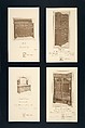 Set of Advertising Cards, Issued by Charles Rohlfs (American, Brooklyn, New York 1853–1936 Buffalo, New York), Half-tone commercial process, printed in brown ink on glossy wove paper